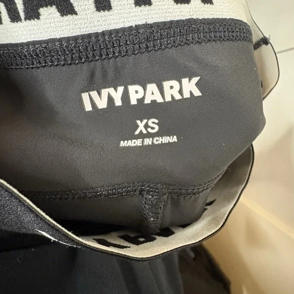Ivy Park Women's Black Festival Logo Waist Leggings Size XS - Picture 6 of 6